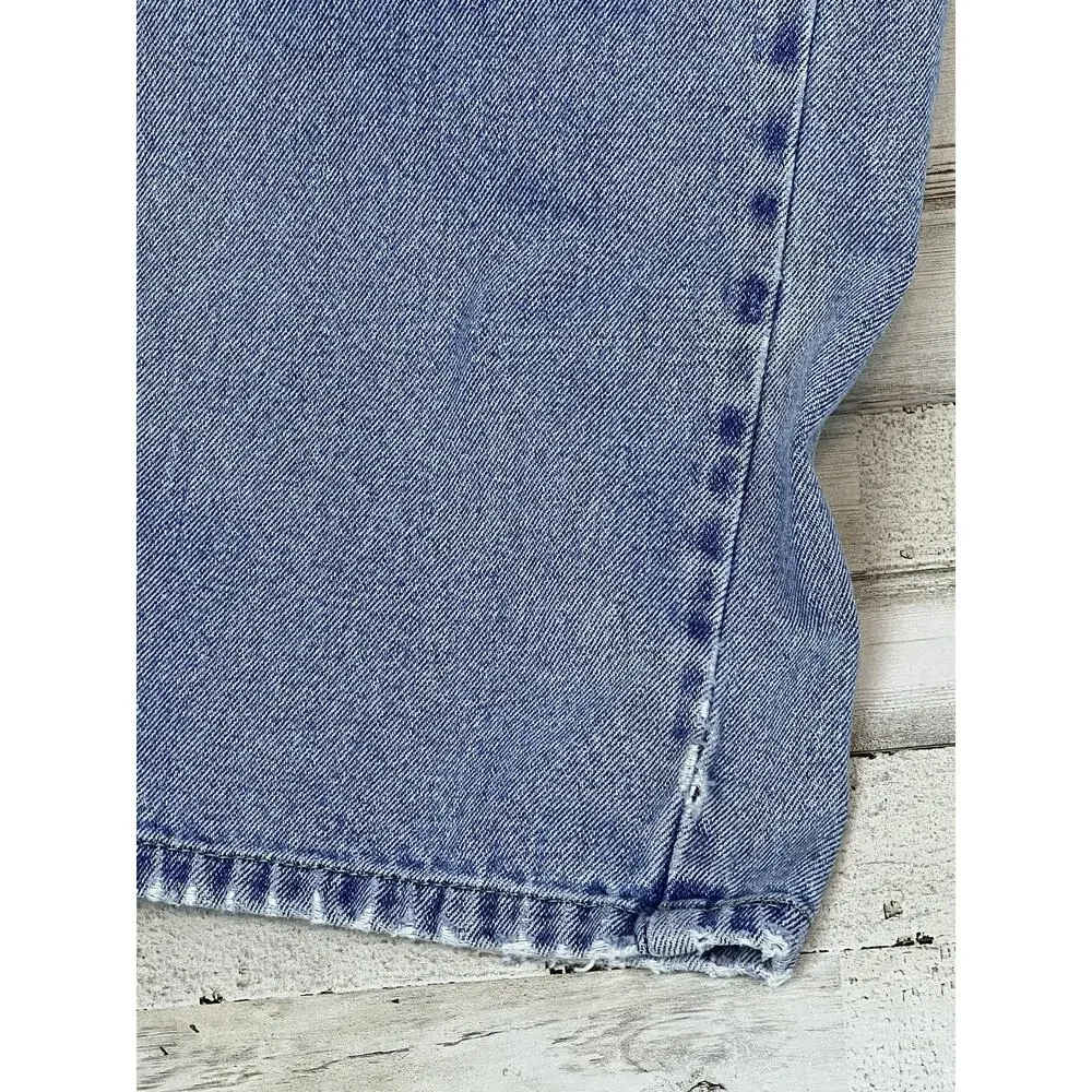 Vintage Bugle Boy Jeans Men 38x32 (37x31) Light Wash 90s Straight Leg USA Denim